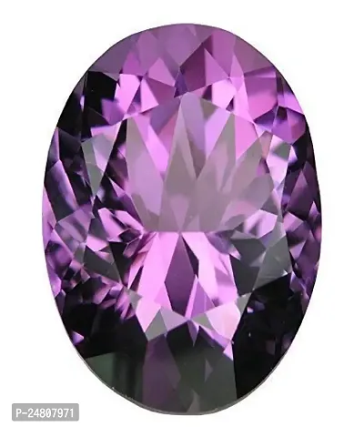 SIDHARTH GEMS 9.00 Ratti 8.50 Carat Natural Quality Katela Amethyst Gold Plated Pendant/Locket Gemstone (Top AAA+) Quality for Men and Women{GGTL Lab Certified}-thumb2