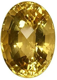 Sidharth Gems Citrine Gemstone Certified Natural Sunela Golden Success Stone 10.25 Ratti sunehla Approx Weight - Certified for Men  Women {Lab Tested}-thumb1