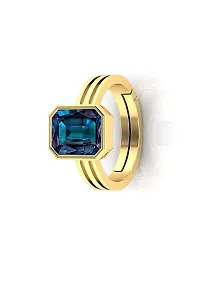 SIDHARTH GEMS 12.25 Ratti 11.00 Carat Color Changing Alexandrite Ring Gold Plated AAA Quality Excellent Shinning Stone-thumb2