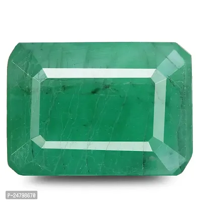 Sidharth Gems Certified Unheated Untreatet 4.25 Ratti 3.62 Carat AAA+ Quality Natural Emerald Panna Loose Gemstone for Women's and Men's