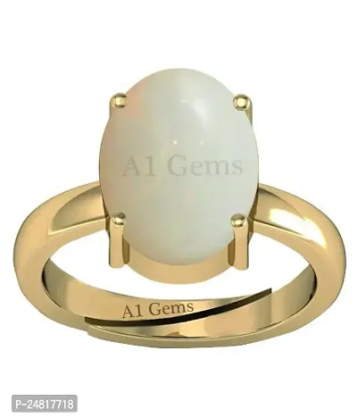 10.00 Carat 11.00 Ratti Lab Certified Natural Opal Gold Adjustable Ring Opal Gemstone for Men  Women