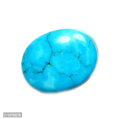 Sidharth Gems 7.25 Ratti Natural Certified Turquoise (Firoza) Good QualityTop A1 Loose Gemstone-thumb0