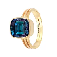 Sidharth Gems Certified Unheated Untreatet 2.25 Ratti 1.32 Carat A+ Quality Natural Alexandrite Ring Gold Plated for Women's and Men's-thumb3