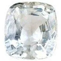 JEMSKART Certified Unheated Untreated 7.25 Ratti 6.52 Carat Natural White Sapphire Pukhraj Loose Gemstone for Women and Men-thumb1