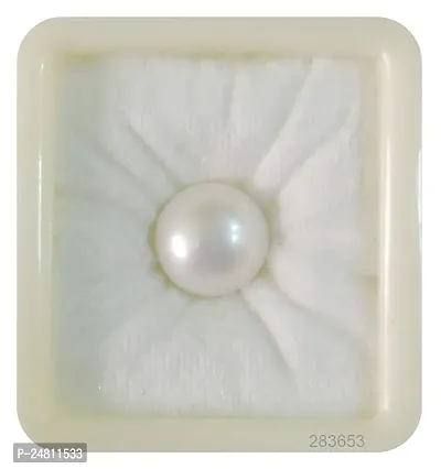 JEMSKART 5.25 Ratti 4.50 Carat Moti Stone Pearl Gemstone Original Certified for Men and Women