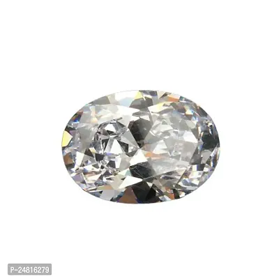 JEMSKART 7.25 Ratti / 6.00 Carat Natural White Sapphire Stone I Certified Safed Pukhraj Birthstone I Precious Loose Gemstone by Lab Certified