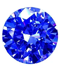 JEMSKART 9.00 Ratti 8.25 Carat Certified Blue Zircon Stone I Round Shape Cubic Blue Diamond Gemstone-thumb1