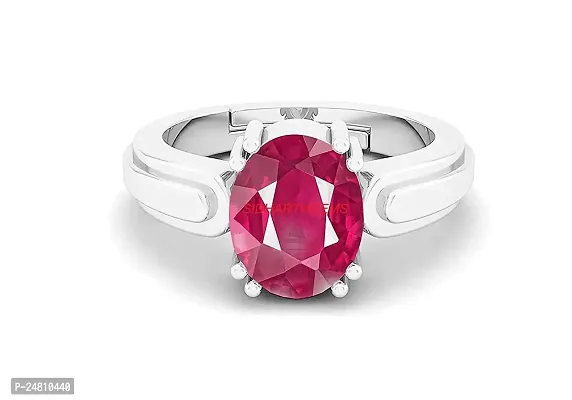 SIDHARTH GEMS 7.00 Ratti 6.00 Carat A+ Quality Natural Burma Ruby Manik Unheated Untreatet Gemstone Silver Ring for Women's and Men's{GGTL Lab Certified}-thumb4