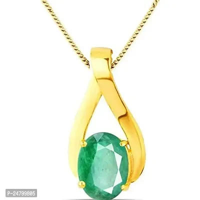 Sidharth gems 2.25 Ratti 1.00 Carat Natural Emerald Panna Pendant Locket {Astrological Purpose Panna Pendant} for Men and Women-thumb0