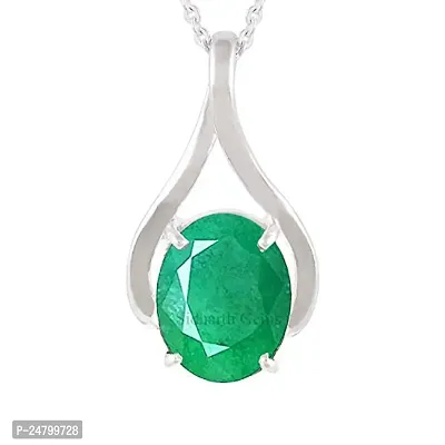 Sidharth gems 9.25 Ratti 8.00 Carat Natural Emerald Panna Pendant Locket {Astrological Purpose Panna Pendant} for Men and Women-thumb0