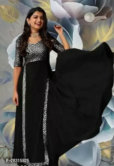 Classic Georgette Printed Gowns for Women-thumb0