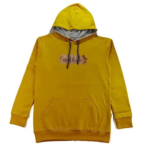 Feel plus Men's Hooded Hoodies T-Shirts(FP6060) (S, Yellow)