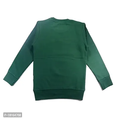 Feel plus Kids Sweat Shirt (2-3 Years, Dark Green)-thumb2