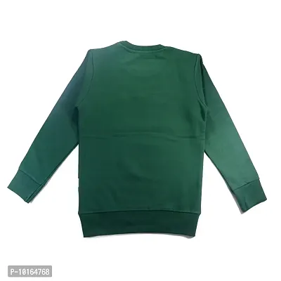 Feel plus Kids Sweat Shirt (3-4 Years, Dark Green)-thumb2