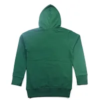 Feel plus Men's Cotton Hooded Hoodies T-Shirts (M, Dark Green)-thumb1
