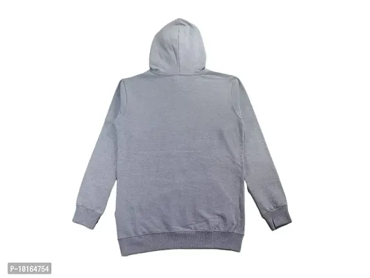 Feel plus Kids Hoodies Zipper Sweat Shirt (FP4041) (3-4 Years, Gray Melange)-thumb2