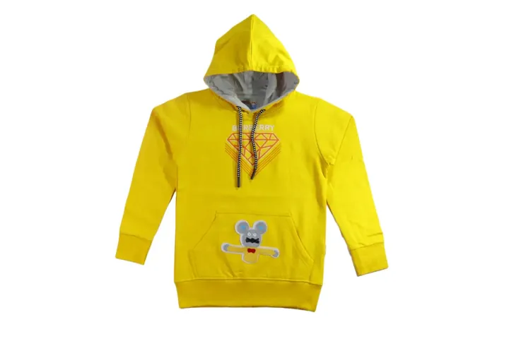 Feel plus Kids Hoodies Sweat Shirt (FP4042) (3-4 Years, Yellow)