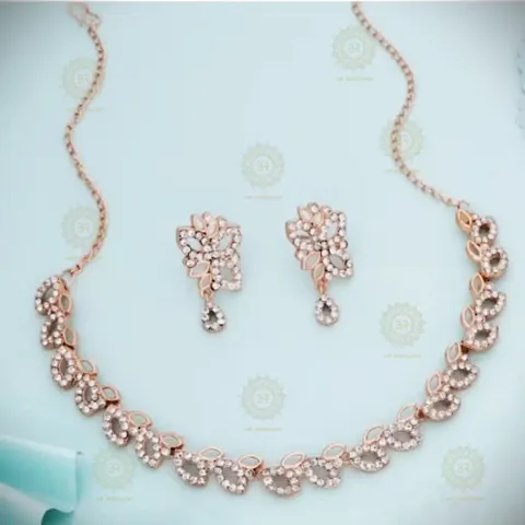 Plated Necklace set with Earring Kundan Jewellery Sets