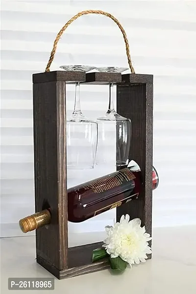 Classic Wine Caddy Wood Bottle Holder | Wine Carrier | Wine Tote