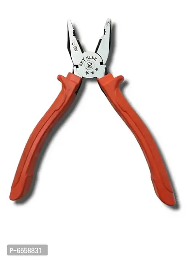 Sky Blue Orange C-rv 8 Inch Combination Plier-thumb3