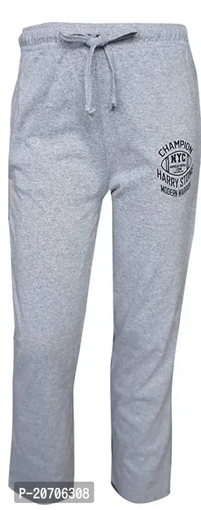 Elegant Grey Cotton Self Pattern Trousers For Boys-thumb0