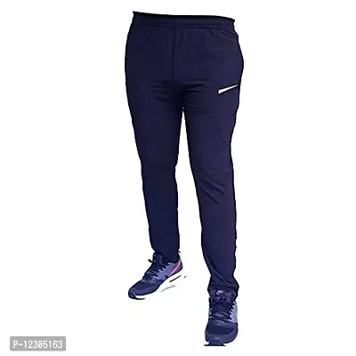 DISSMI?Track Pant for Men Sports Loungewear for Mens with 4 Way Stretchable Blue Colour-thumb0