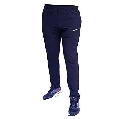 Trendy polyester blend track pants For Men 