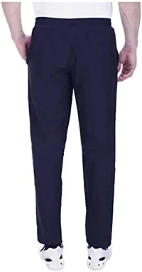 DISSMI®Men's Slim Fit Track Pants Blue with 2 Pockets-thumb1