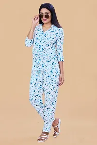 Womens Designer Print Co-Ord Set Relaxed Fit for Women | Two Piece Co Ord Set Top  Pant |Co ord Dress for Ladies|Casual Co Ords Women Wear Fashionable for Party-thumb2