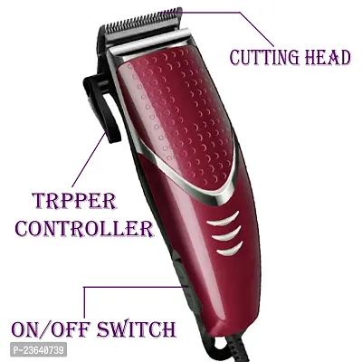 Professional Electric Hair Clipper Titanium Steel Blade Hair Trimmer Trimmer 120 min Runtime 4 Length Settings (MULTI COLOUR)-thumb2