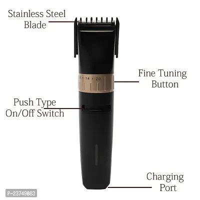 This cordless trimmer from Profiline Market is a stunning piece. Grab this trimmer and enjoy hassle-free grooming experience at home. Easy to Use This trimmer ensures ease of use, thanks to its ergono-thumb4