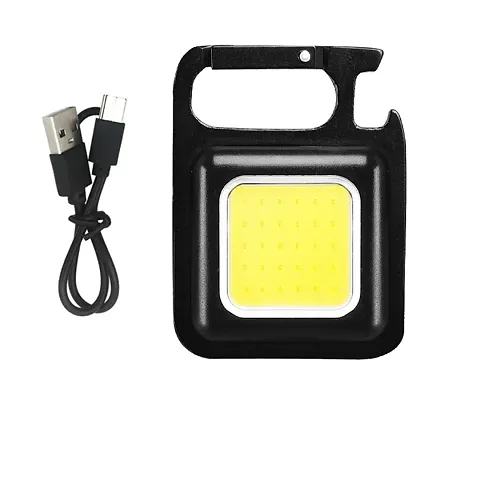 LED FLASHLIGHT Mini Rechargeable Flashlight 4 Modes Pocket Size Keychain Light Torch