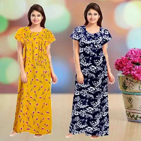 Fancy Nighty For Women Pack Of 2