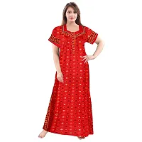 Stylish Cotton Printed Casual Nighty For Women, Pack Of 2-thumb3