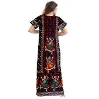 Stylish Cotton Printed Casual Nighty For Women, Pack Of 2-thumb2