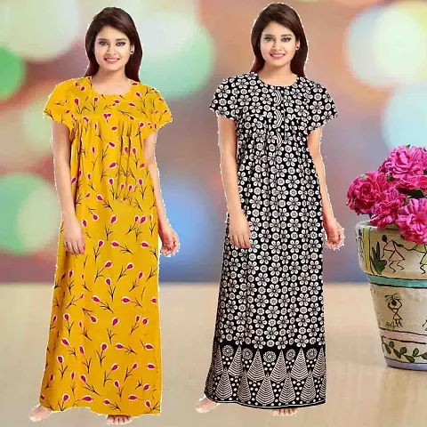 Elegant Nighty For Women Combo Pack Of 2