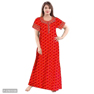 Stylish Cotton Printed Casual Nighty For Women, Pack Of 2-thumb2