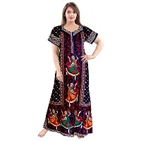 Stylish Cotton Printed Casual Nighty For Women, Pack Of 2-thumb1