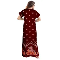 Stylish Cotton Printed Casual Nighty For Women, Pack Of 2-thumb2