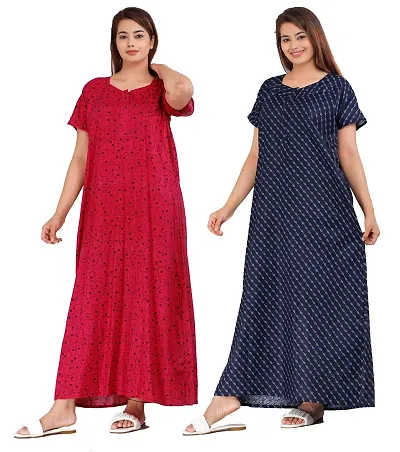 Elegant Nighty For Women Pack Of 2