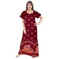 Stylish Cotton Printed Casual Nighty For Women, Pack Of 2-thumb3