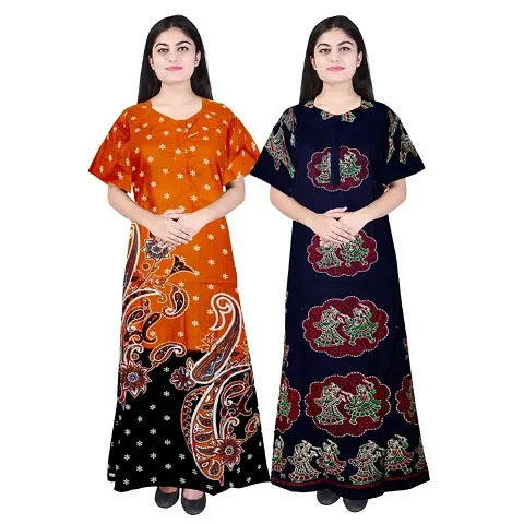 Stylish Fancy Nighty Combo For Women Pack Of 2