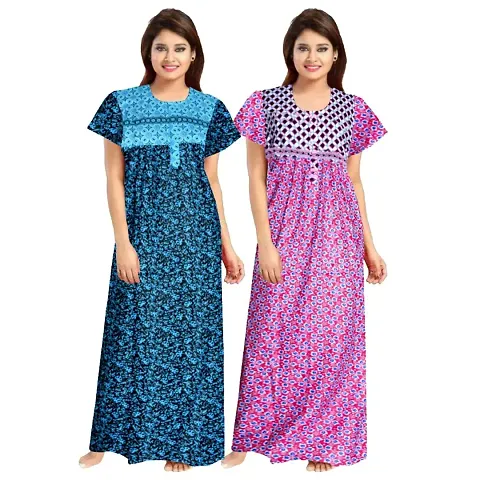 Elegant Nighties For Women Pack Of 2