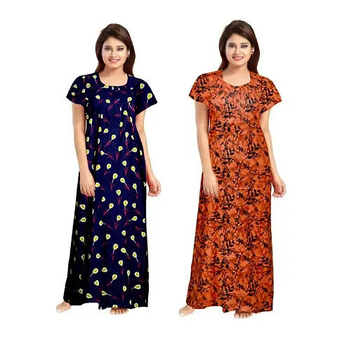 Elegant Nighty For Women- Pack Of 2