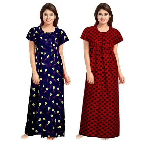 Elegant Nighty For Women- Pack Of 2