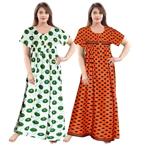 Stylish Fancy Nighty Combo For Women Pack Of 2