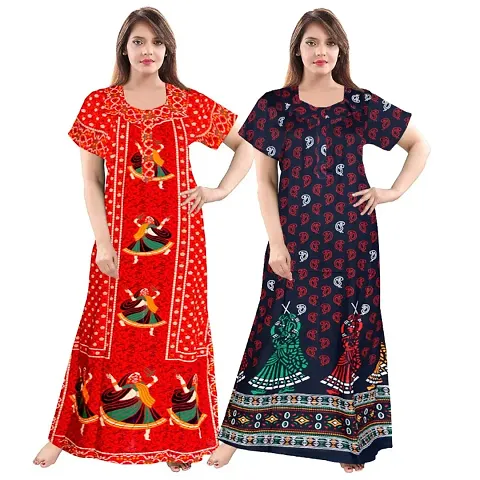 Stylish Fancy Nighty Combo For Women Pack Of 2