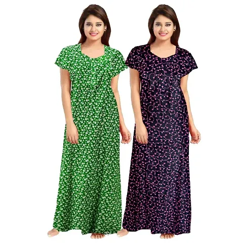 Dauina Nightdress For Women - Pack of 2