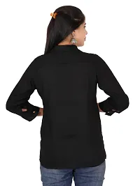 Stylist Rayon Solid Shirts For Women-thumb3