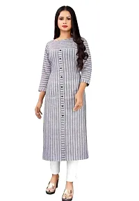 Women Style  Kurti Three-Quarter Sleeves-thumb1